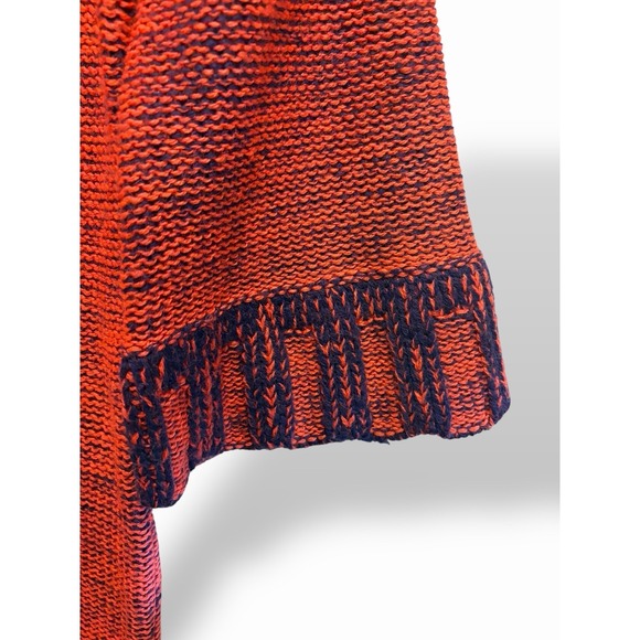 Vintage 100% Wool Knit Dress US Womens Small Red Navy Boho Indie Retro - Picture 9 of 16